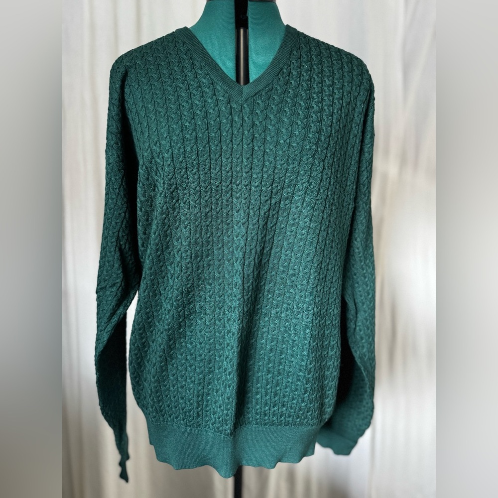 Vintage Bobby Jones 100% Cotton Golf Sweater – Men’s Large – Made in Hong Kong